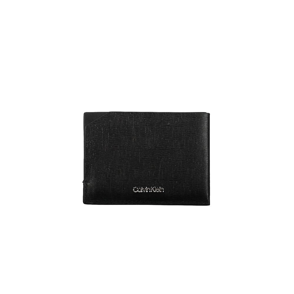 Calvin Klein svart läderplånbok