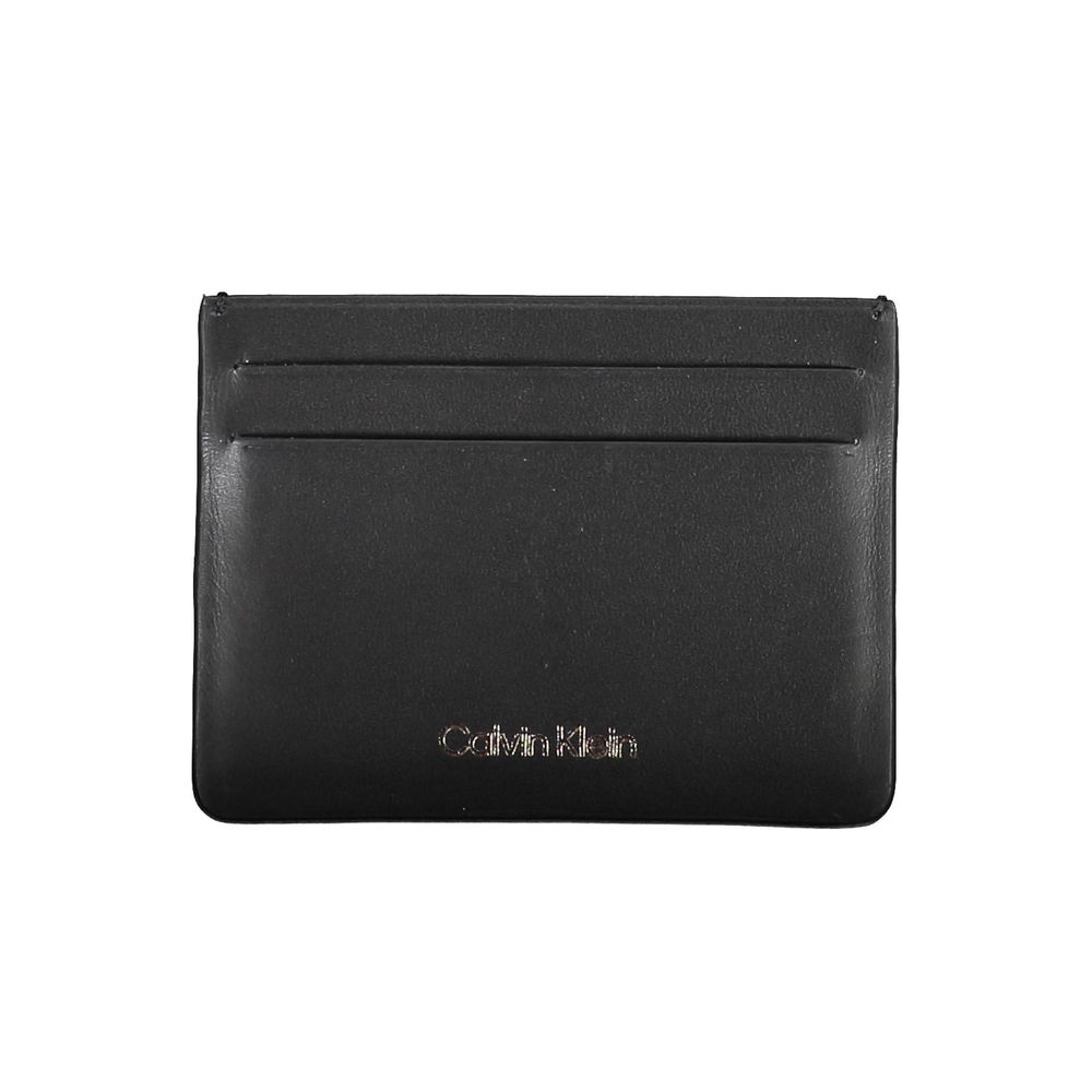 Calvin Klein svart läderplånbok