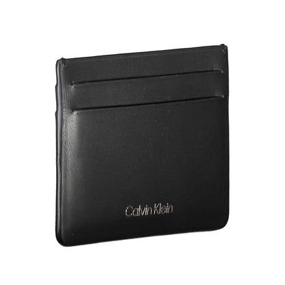 Calvin Klein svart läderplånbok