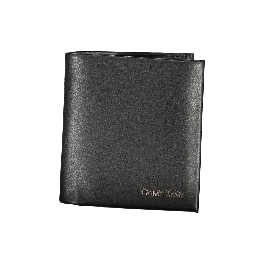 Calvin Klein svart polyesterplånbok