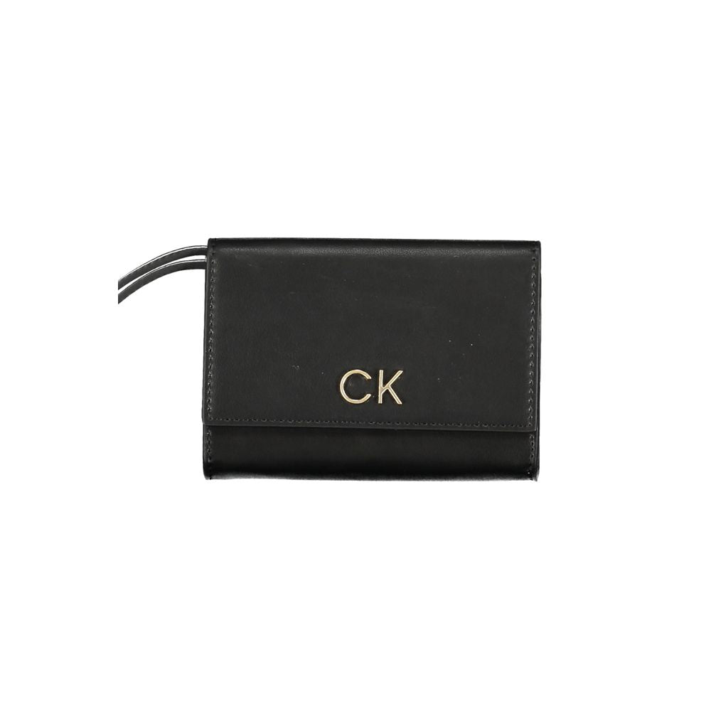 Calvin Klein svart polyesterplånbok
