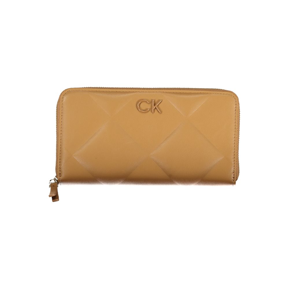 Calvin Klein brun polyesterplånbok