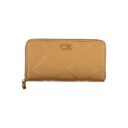 Calvin Klein brun polyesterplånbok