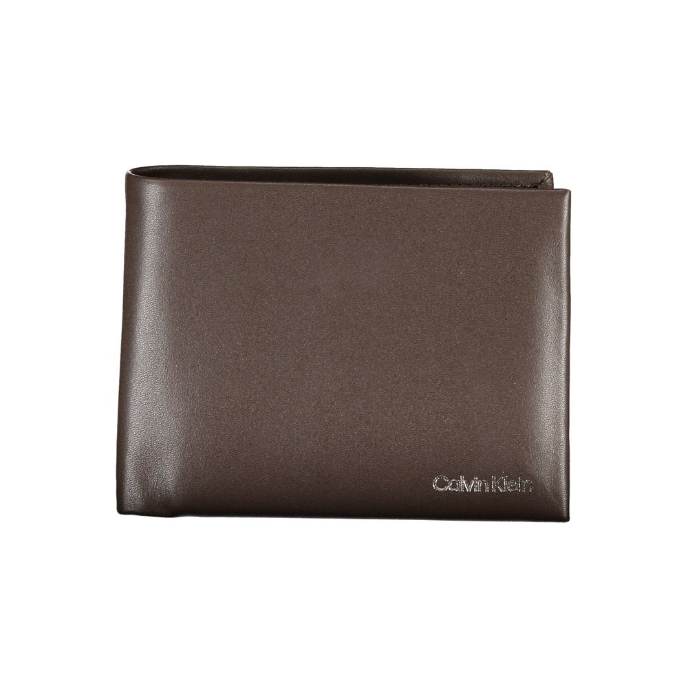 Calvin Klein brun läderplånbok