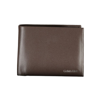 Calvin Klein brun läderplånbok