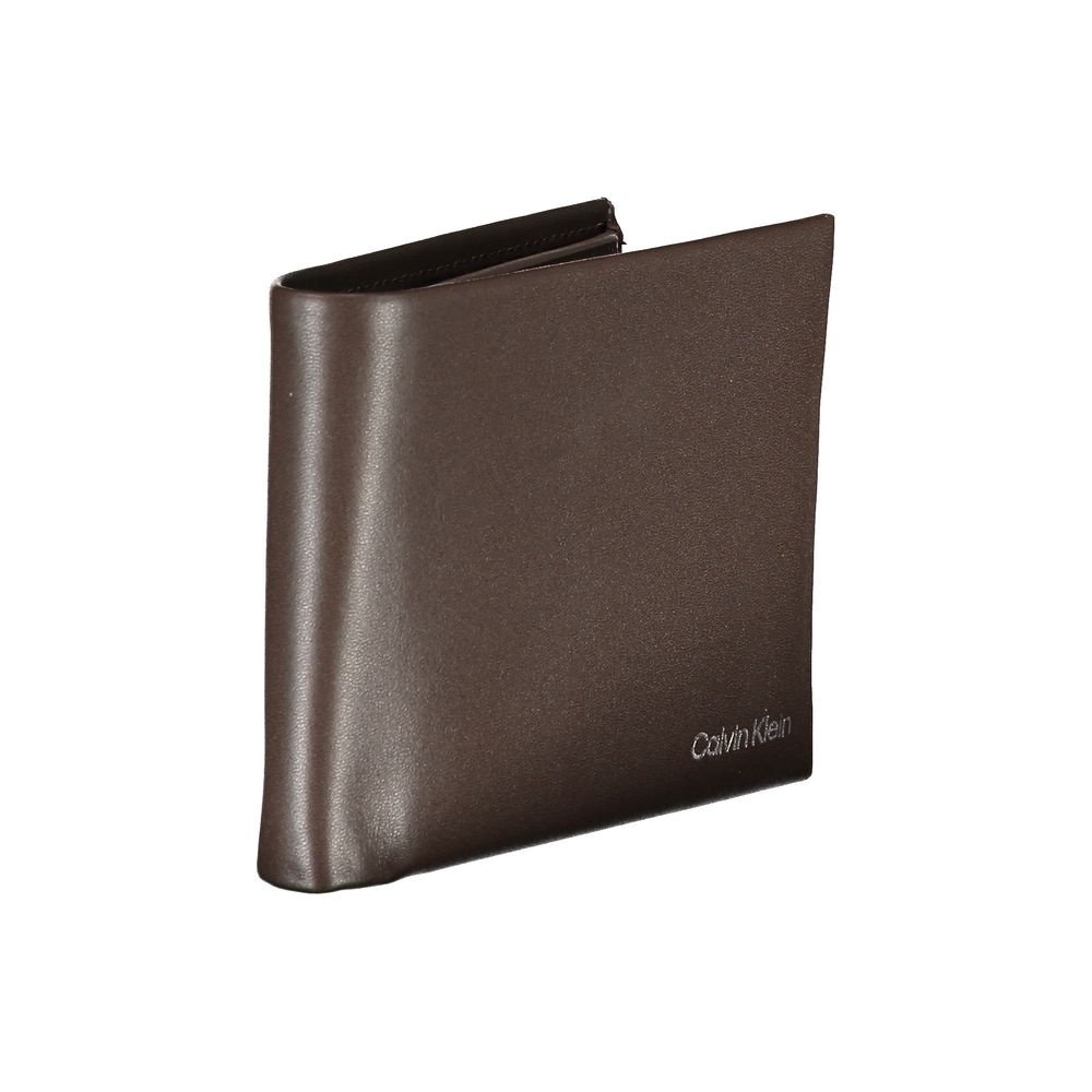 Calvin Klein brun läderplånbok