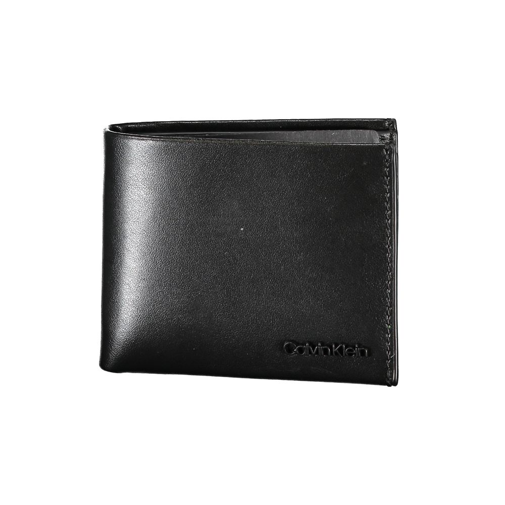 Calvin Klein svart läderplånbok
