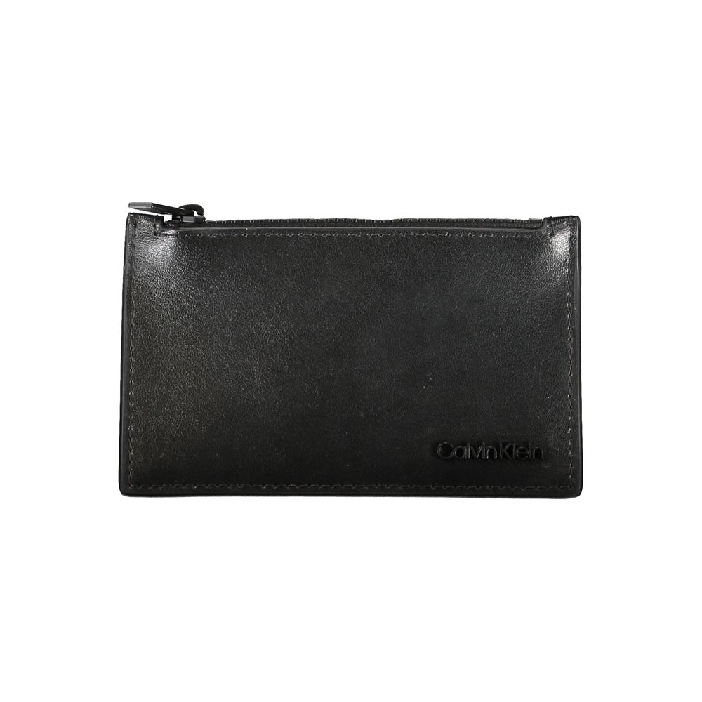Calvin Klein svart läderplånbok