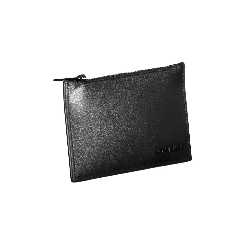 Calvin Klein svart läderplånbok