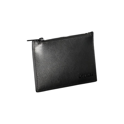 Calvin Klein svart läderplånbok