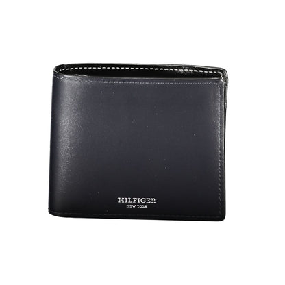 Tommy Hilfiger Blå Läderplånbok