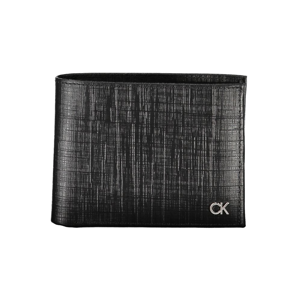 Calvin Klein svart läderplånbok
