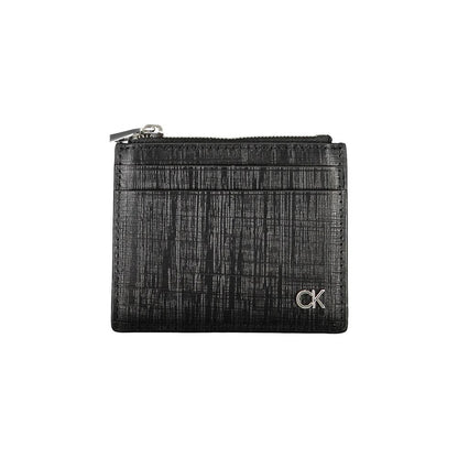 Calvin Klein svart läderplånbok