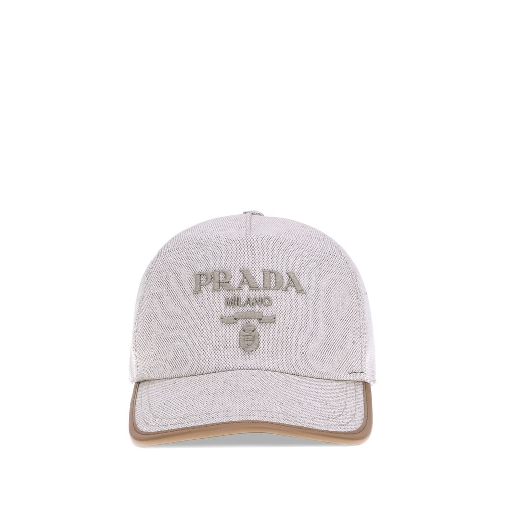 Prada basebollkeps med logotyp