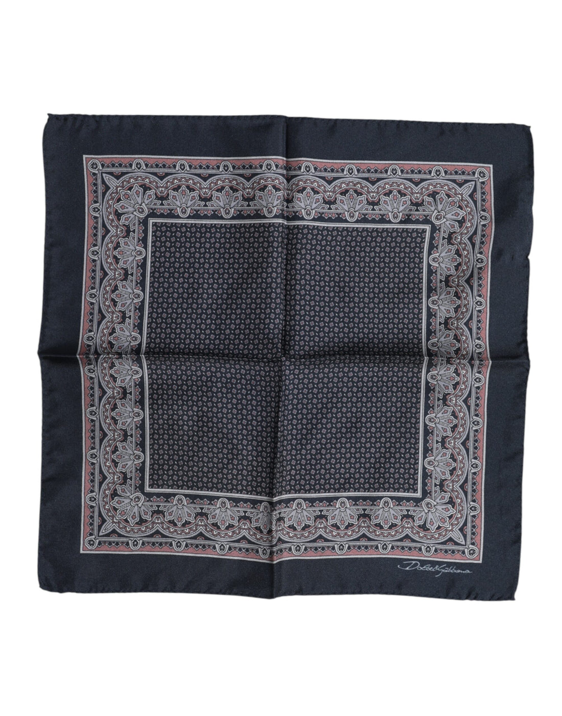 Dolce &amp;amp; Gabbana Multicolor Fantasy Silk Square Foulard Halsduk
