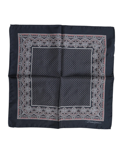 Dolce &amp;amp; Gabbana Multicolor Fantasy Silk Square Foulard Halsduk