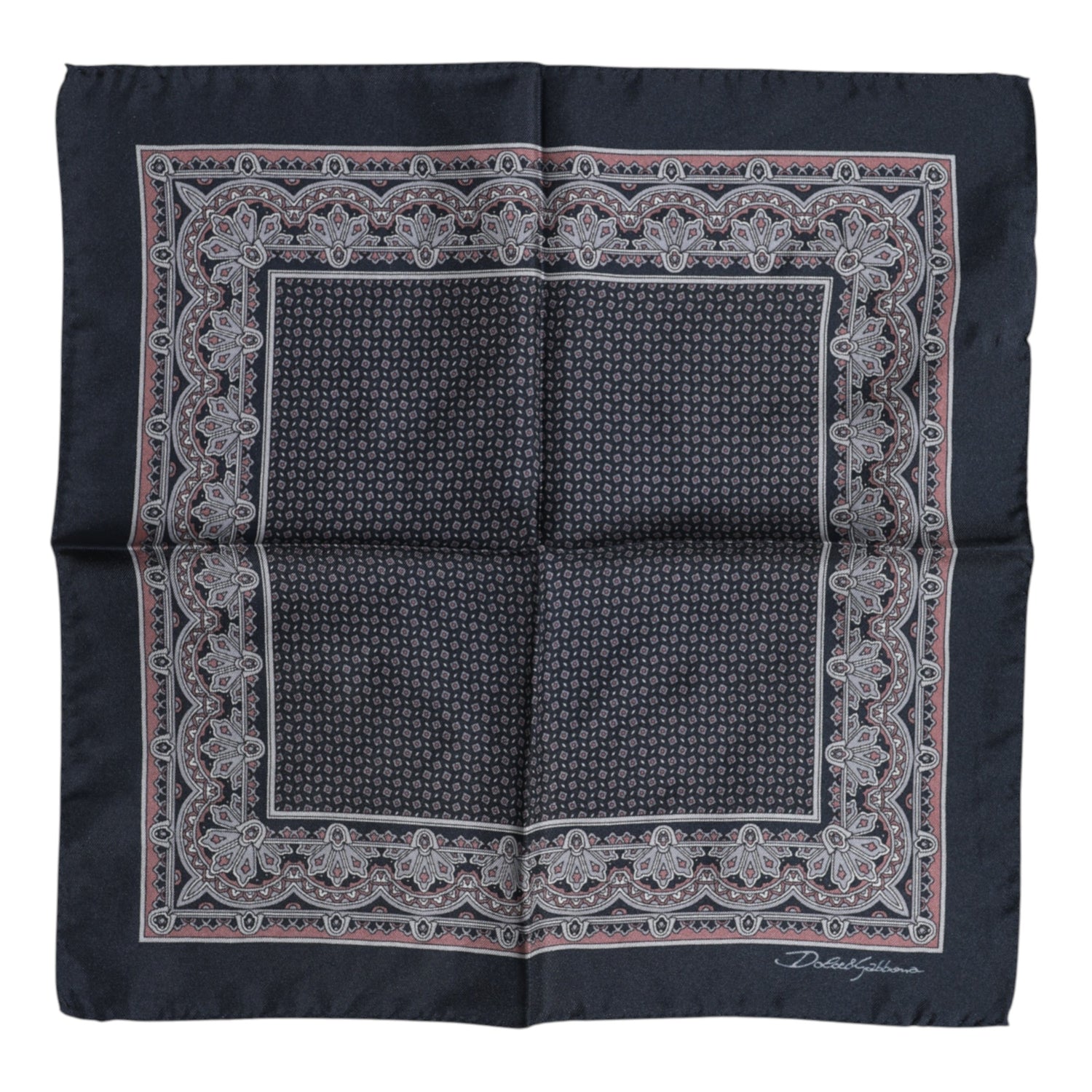 Dolce &amp;amp; Gabbana Multicolor Fantasy Silk Square Foulard Halsduk