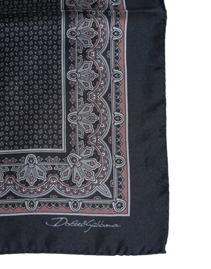 Dolce &amp;amp; Gabbana Multicolor Fantasy Silk Square Foulard Halsduk