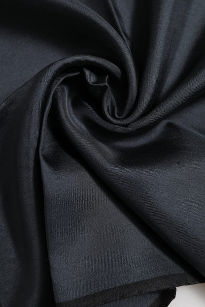 Dolce &amp;amp; Gabbana Mörkgrå DG Crown Sidensjalett Fyrkantig Foulard