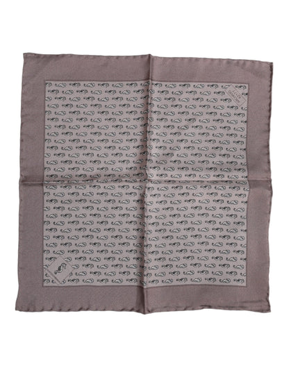 Dolce &amp;amp; Gabbana Brun Sjöhäst Siden Fyrkantig Foulard Halsduk