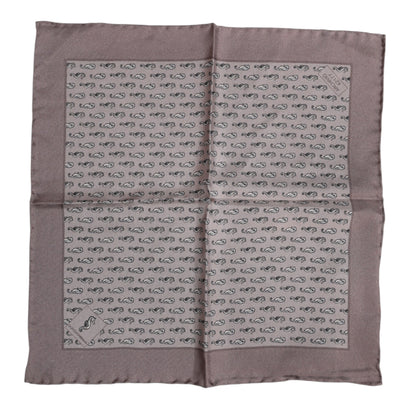 Dolce &amp;amp; Gabbana Brun Sjöhäst Siden Fyrkantig Foulard Halsduk