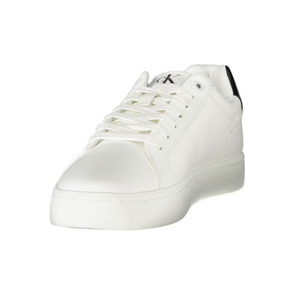 Calvin Klein Vita Läder Herr Sneaker