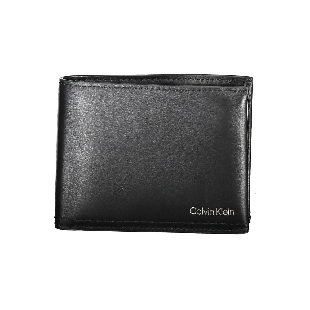Calvin Klein svart läderplånbok