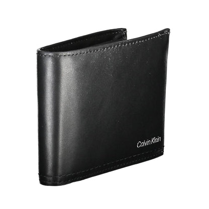 Calvin Klein svart läderplånbok