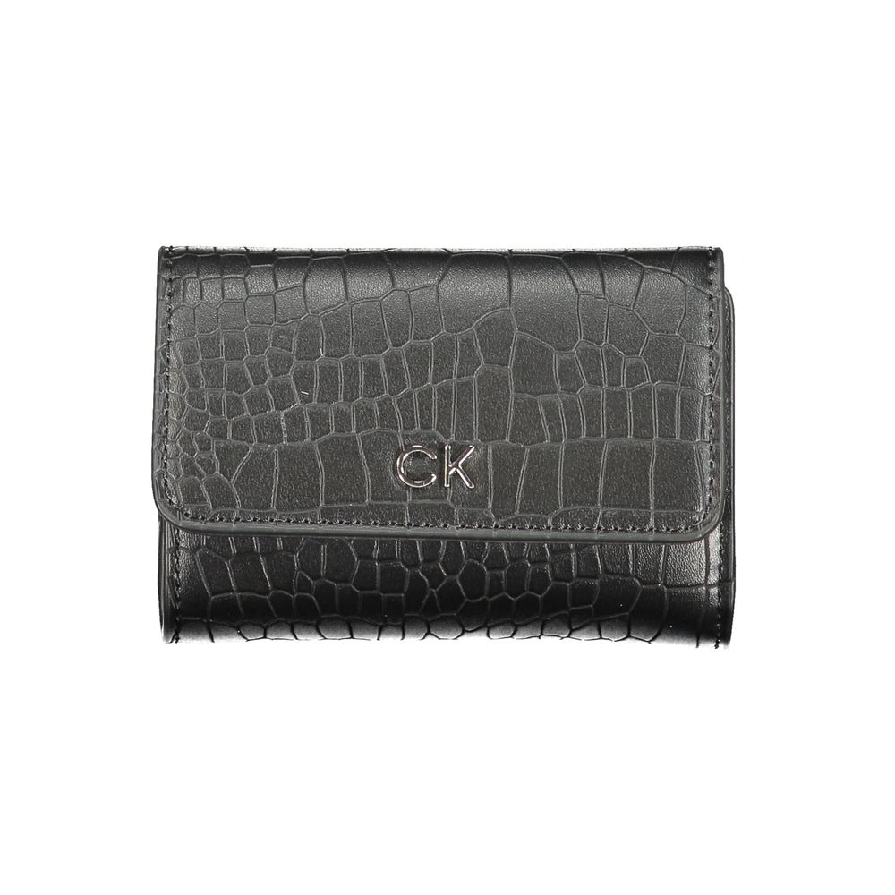 Calvin Klein svart polyesterplånbok