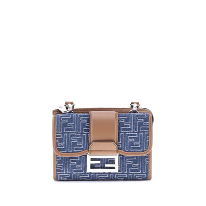 Fendi Baguette denim axelväska