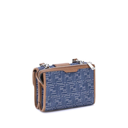 Fendi Baguette denim axelväska