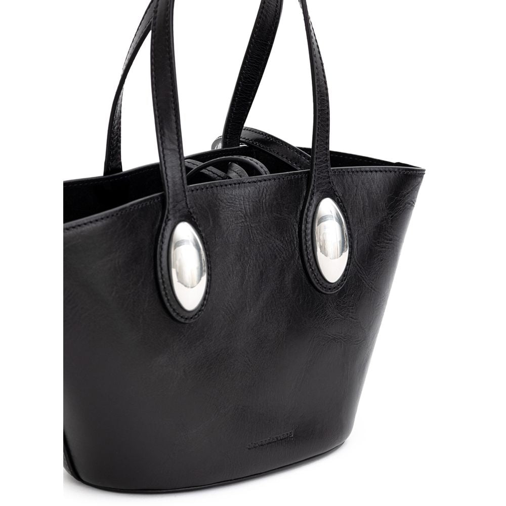Alexander Wang svart läderaxelväska