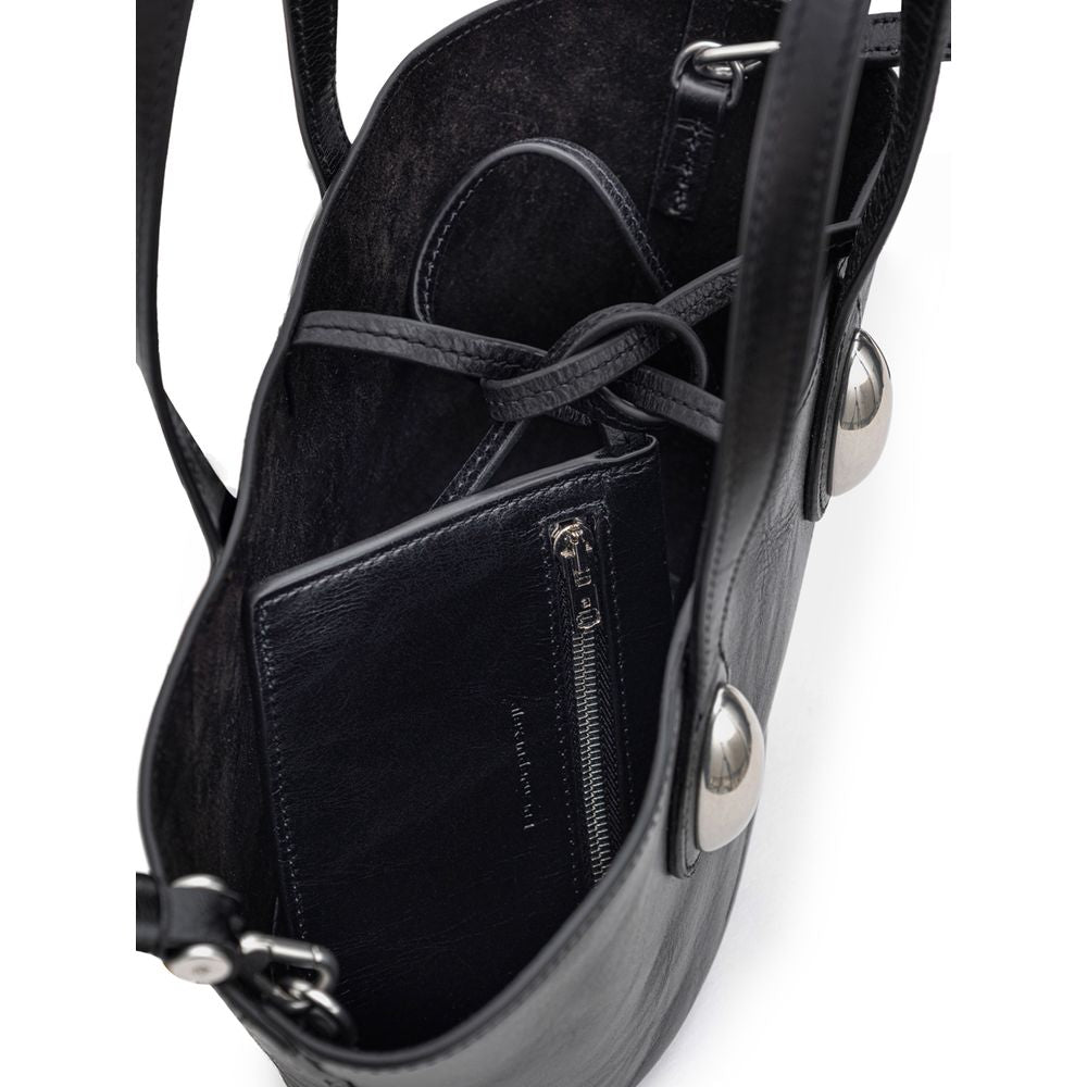 Alexander Wang svart läderaxelväska