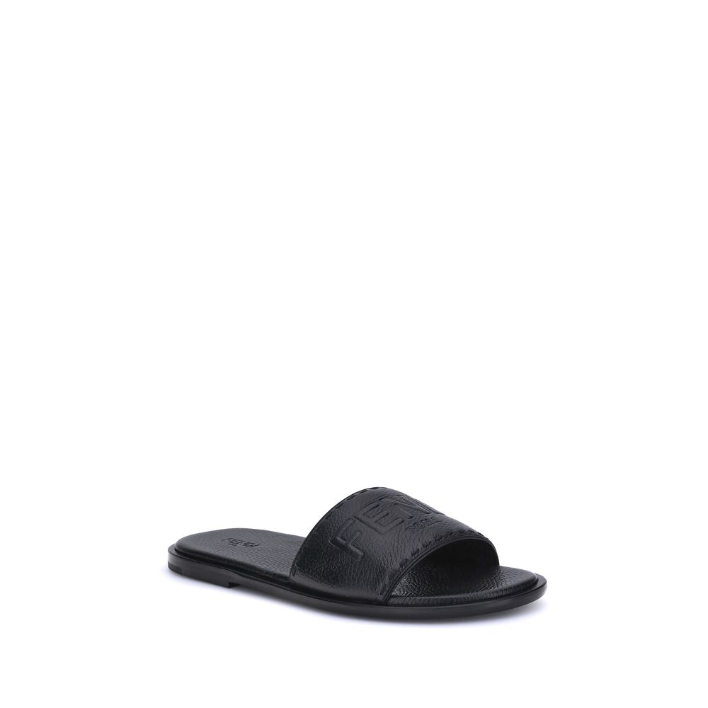 Fendi sandaler med logotyp
