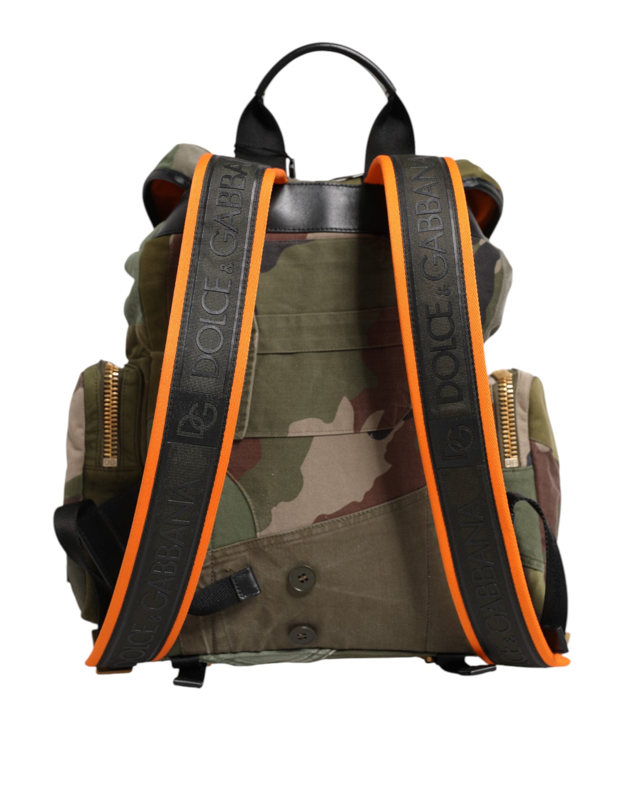 Dolce &amp;amp; Gabbana Militärgrön Patchwork Ryggsäck