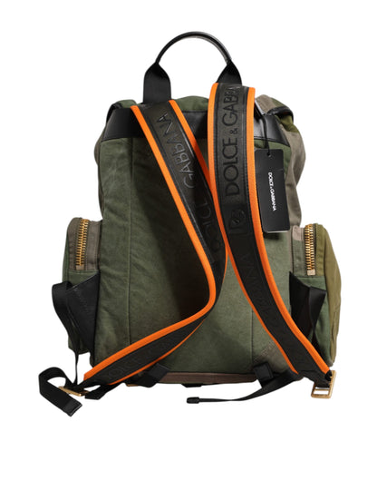 Dolce &amp;amp; Gabbana Militärgrön Patchwork Ryggsäck
