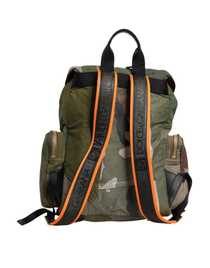 Dolce &amp;amp; Gabbana Militärgrön Patchwork Ryggsäck