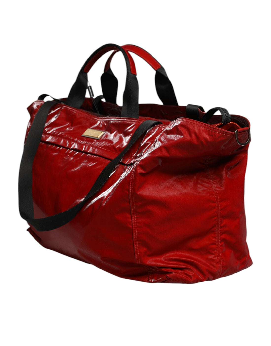 Dolce &amp;amp; Gabbana Röd Nylon Hand Shoulder Duffel Resväska