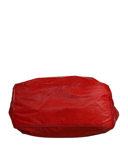 Dolce &amp;amp; Gabbana Röd Nylon Hand Shoulder Duffel Resväska