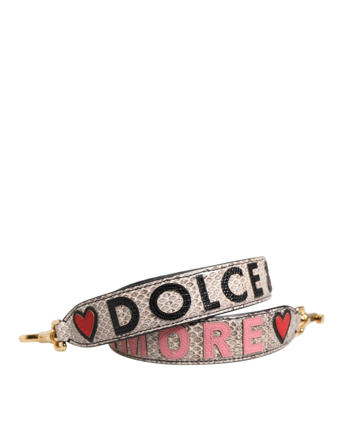 Dolce &amp;amp; Gabbana Multicolor DG AMORE Patch Väska Tillbehör Axelrem