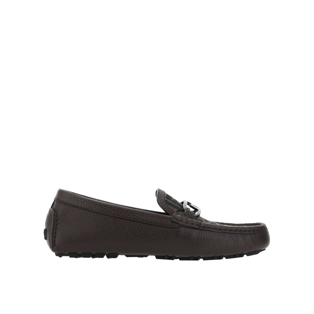 Fendi Loafers i Läder med Monogram