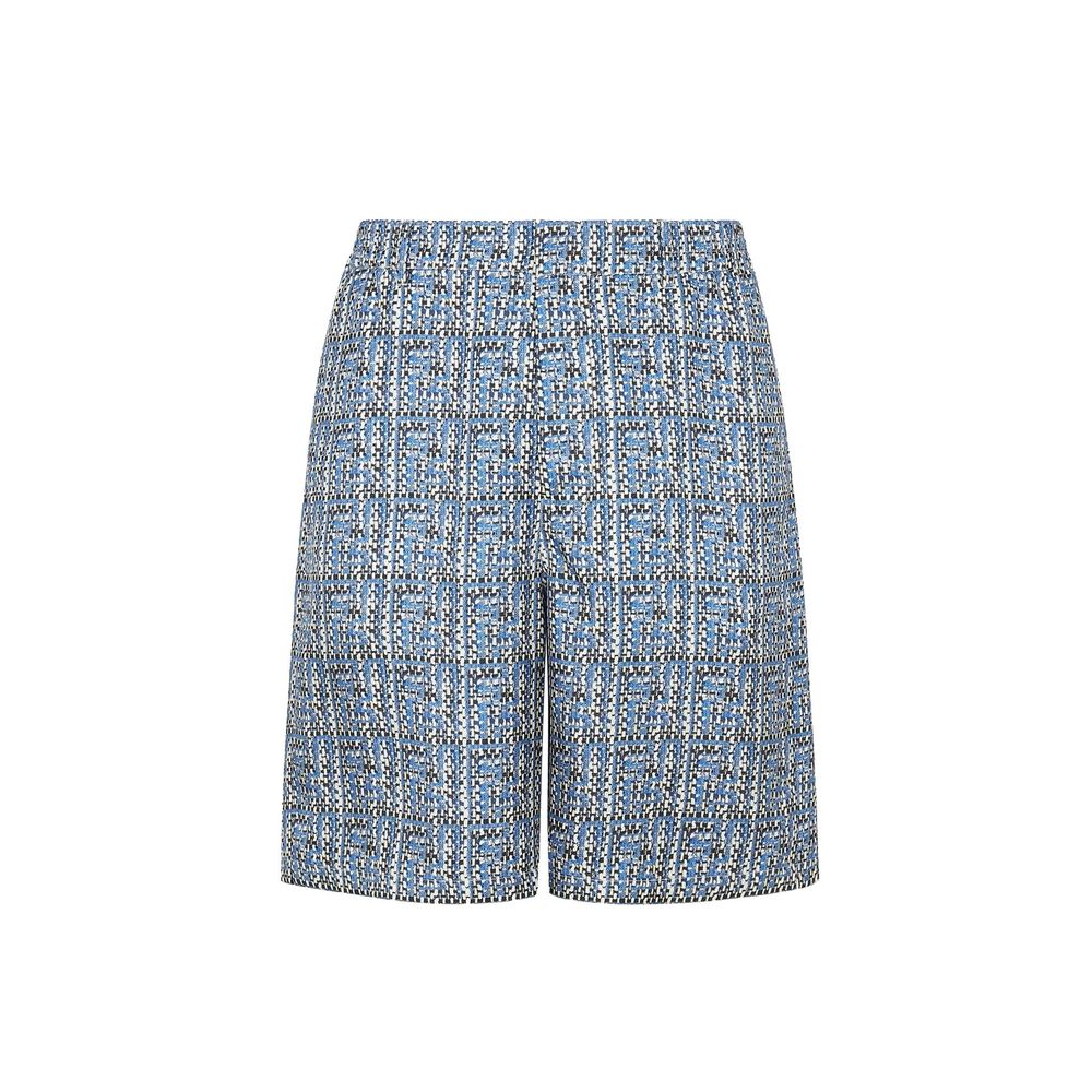 Fendi Mönstrade Sidenshorts