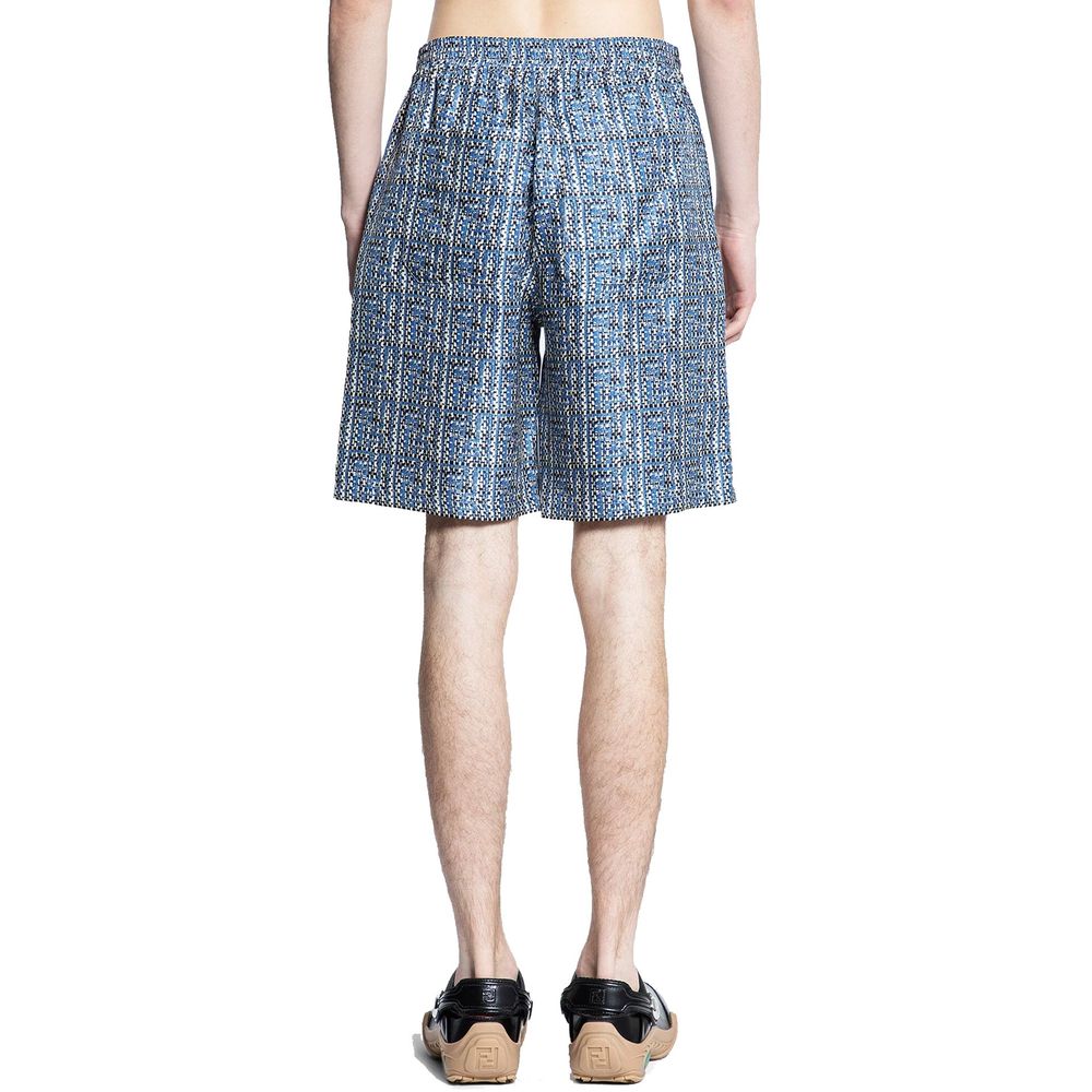 Fendi Mönstrade Sidenshorts