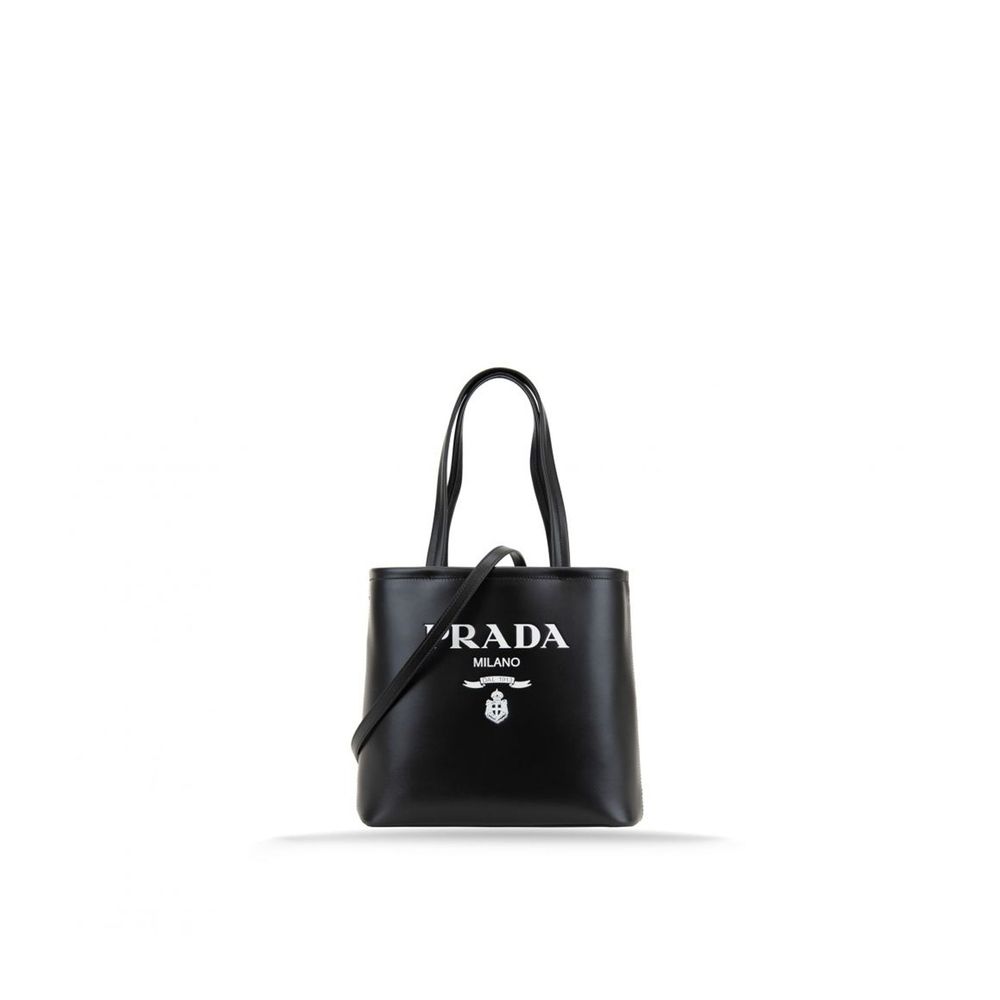 Prada Logotyp Läderväska