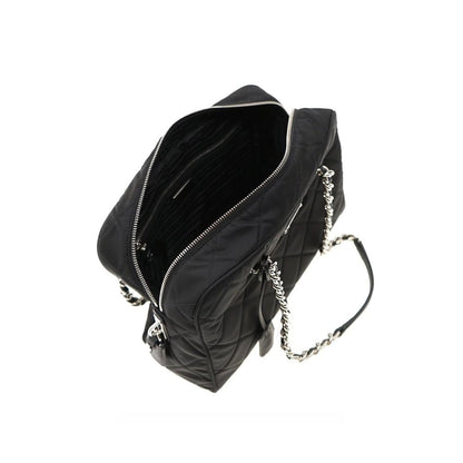 Prada axelväska i quiltad nylon