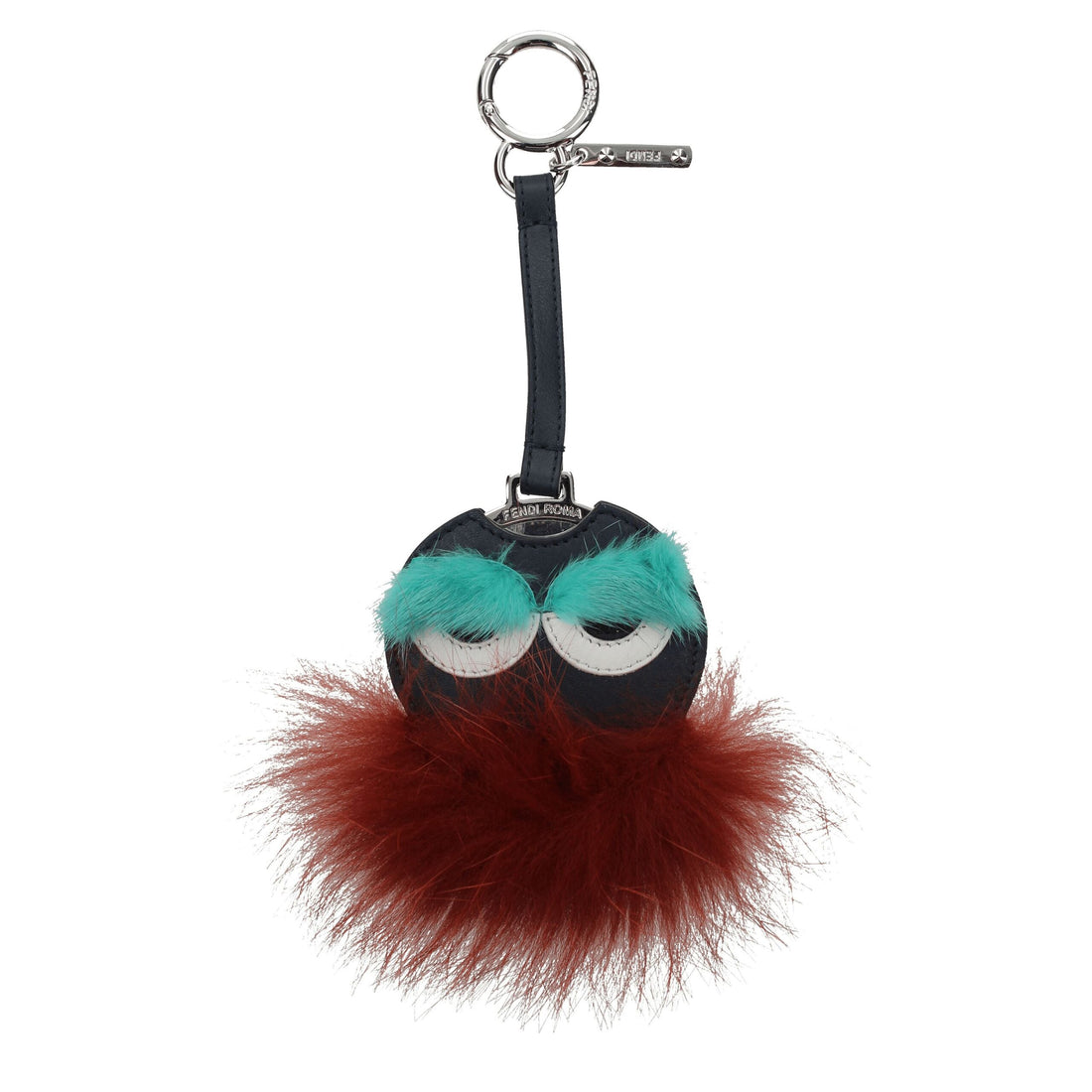 Fendi Flerfärgade Pälsnyckelringar