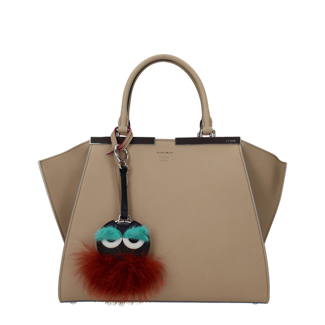 Fendi Flerfärgade Pälsnyckelringar