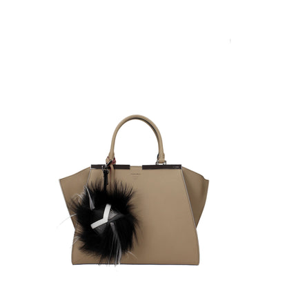 Fendi svarta lädernyckelringar