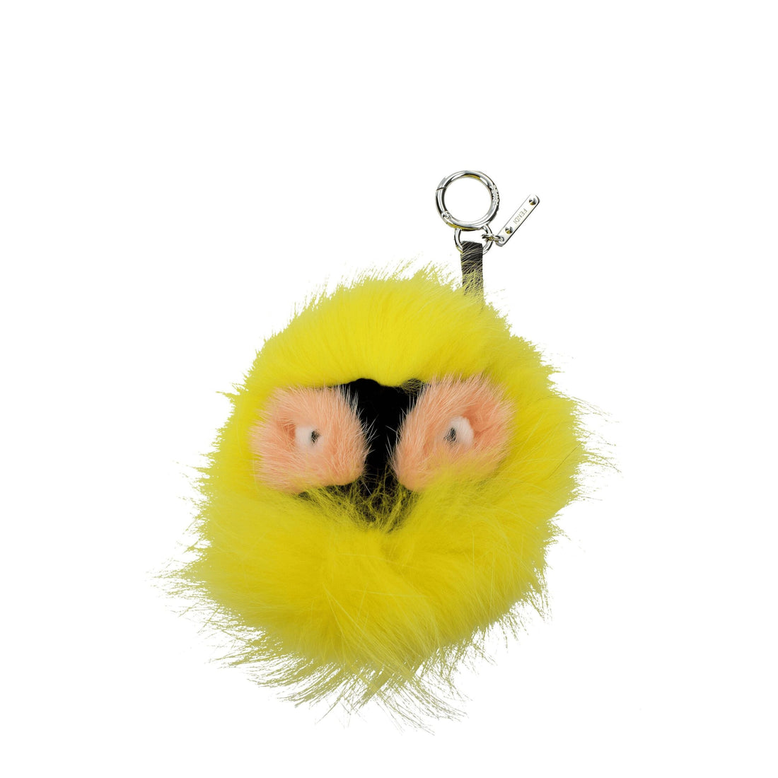 Fendi Gula Pälsnyckelringar