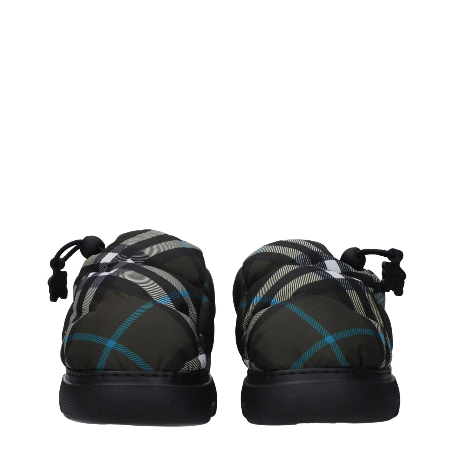 Burberry Gröna Slip-On Loafers i Tyg